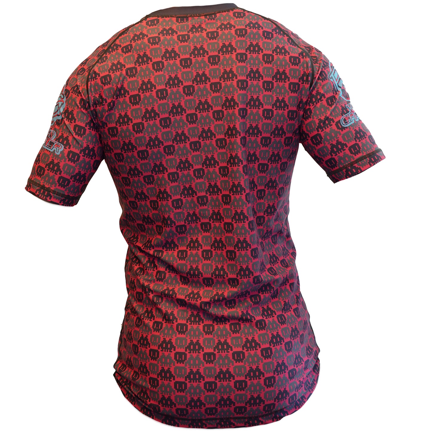 Camiseta de protección contra erupciones rosa de 8 bits