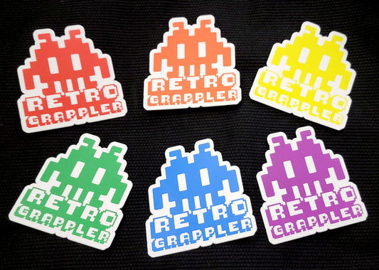 Retro Grappler Sticker Pack