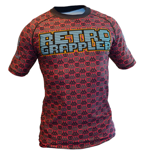 8-Bit Pink Rash Guard