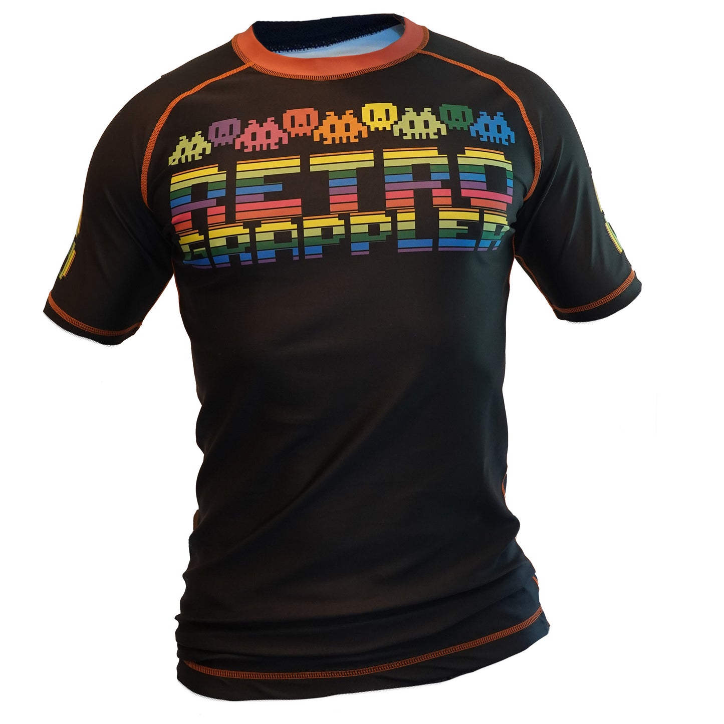 rainbow 8bit affordable rash guard