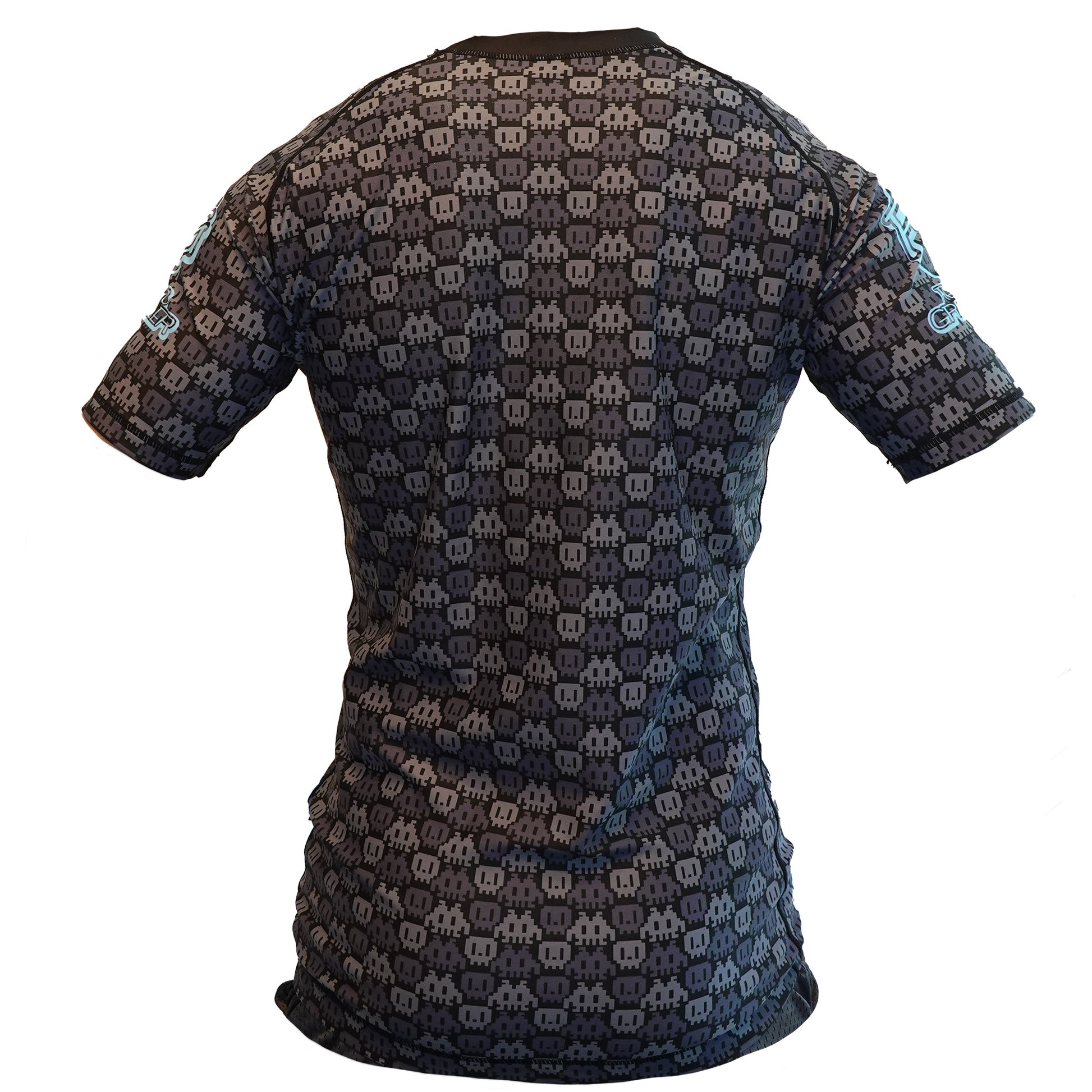 grey 8bit affordable rash guard