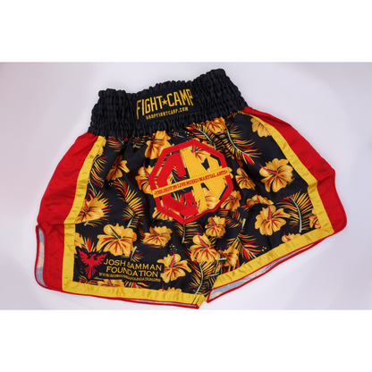 Combat Night Black Gold Red Hawaiian Style Muay Thai