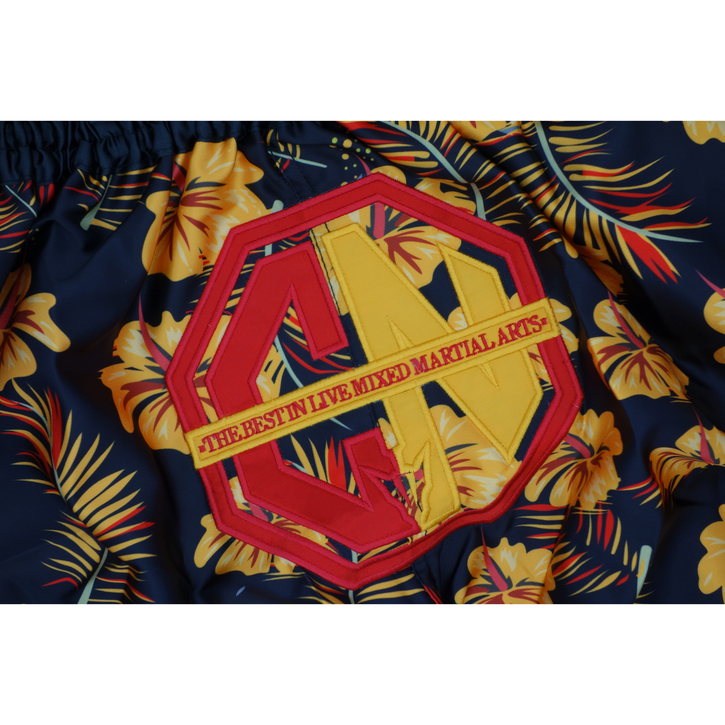 Combat Night Black Gold Red Hawaiian Style Muay Thai